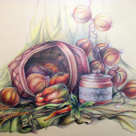 Натюрморт с корзинкой