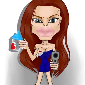 Шарж из Голливуда