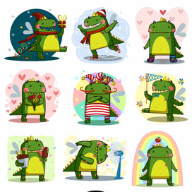 занятная картинка с драконом на каждый месяц