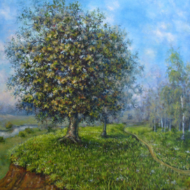 Деревья у склона