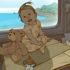 Как человек поехал к морю.