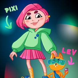 Персонажи для кафе Geek Hub