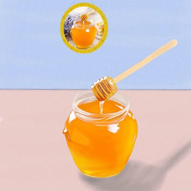 Мёд на столе