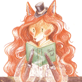 Персонаж и закладка для книжного клуба