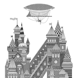 Дирижабль над замком "И"