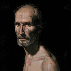 Портрет "Мужчина на черном"