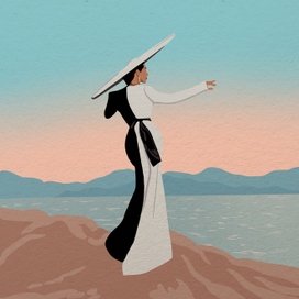 В черно-белом