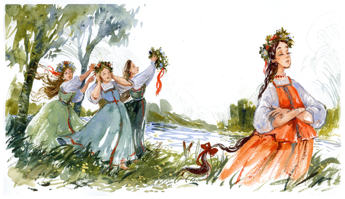 Иллюстрация к истории о Купале и Костроме