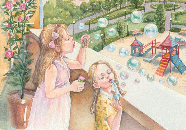 Мыльные пузыри. Фрагмент