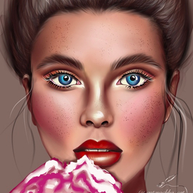 Девушка с голубыми глазами