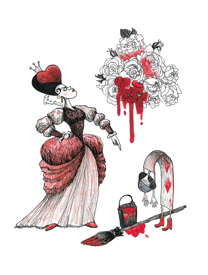 Красная королева. Алиса в стране чудес.