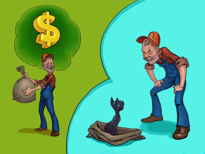 кот в мешке