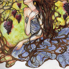 Девушка-виноград