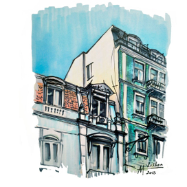 Лиссабон, Португалия. Вид на крыши