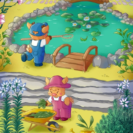 Работа по саду.