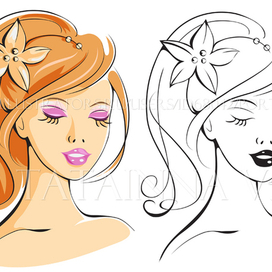 Девушка (векторная графика)