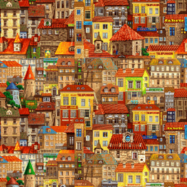 Мебельная ткань "Старый Город"