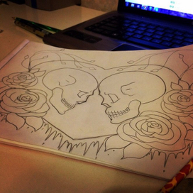 Учусь рисовать эскизы тату