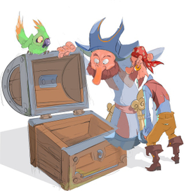 пираты и сундук