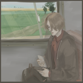 Сюжетная иллюстрация с моим персонажем