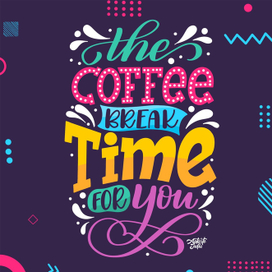 Постер с леттерингом