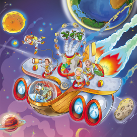 Иллюстрация для детского журнала