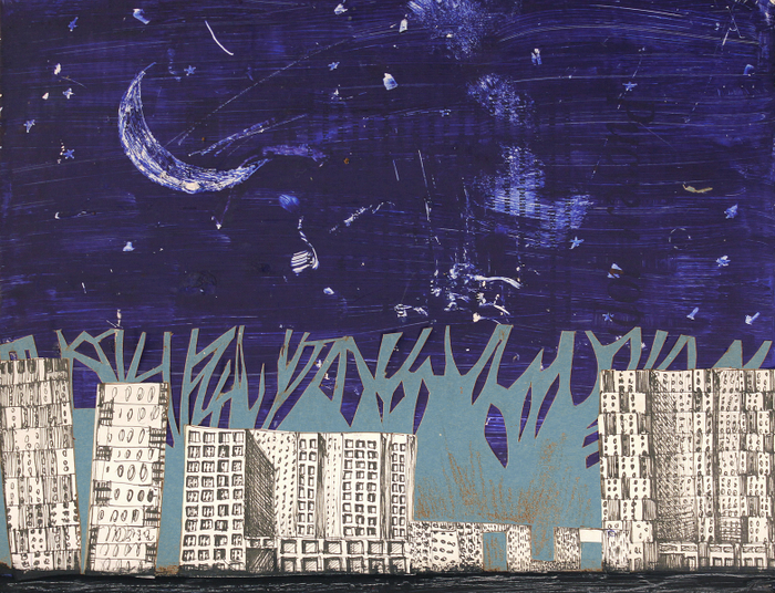 Коллаж. Ночь