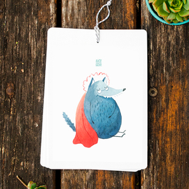 Congrats card (wolf)