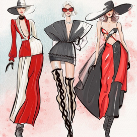 Gucci Resort 2022 Fashion Illustration 