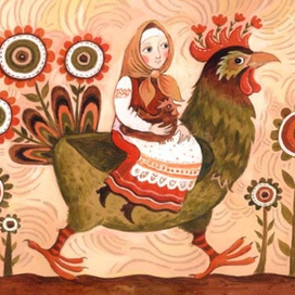 На зелёном петухе