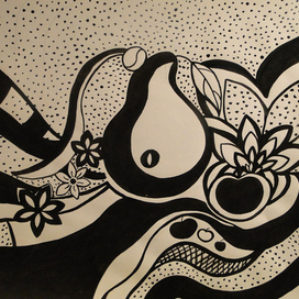 Скатерть с фруктами