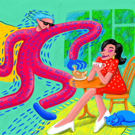 Иллюстрация для конкурса от Ozon Ballon