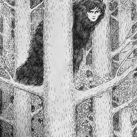 Сирин в лесу