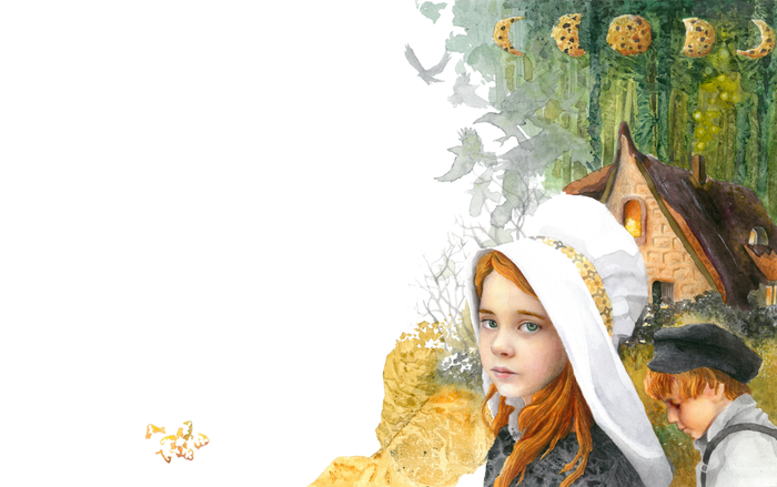  Иллюстрации для издательства "КАРО" к книге "Ганзель и Гретель"