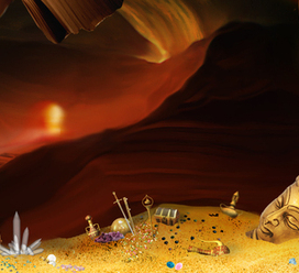 Декорации к спектаклю " 1001 Ночь " для ледового театра Елены Бережной 2014г.