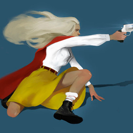 girl with gun