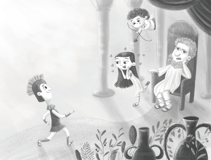 Книжный разворот для мифа "Ясон и золотое руно"