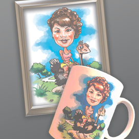 Подарочный шарж