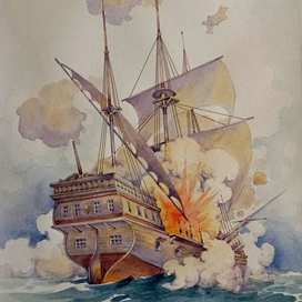 Взрыв корабля. Таинственный остров. 