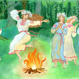 иллюстрация к сказке "Снегучка"