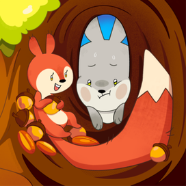 «Домик для зайчика» Разворот 3