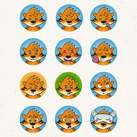 Тигр стикеры