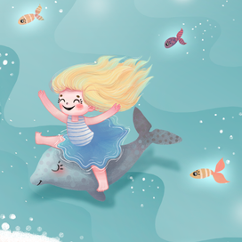 :) Девочка и дельфин