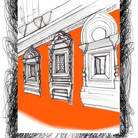 Палаты Аверекия Кириллова. Окна