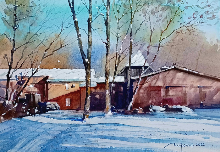 ,,Первый снег в местечке Рамава,, 