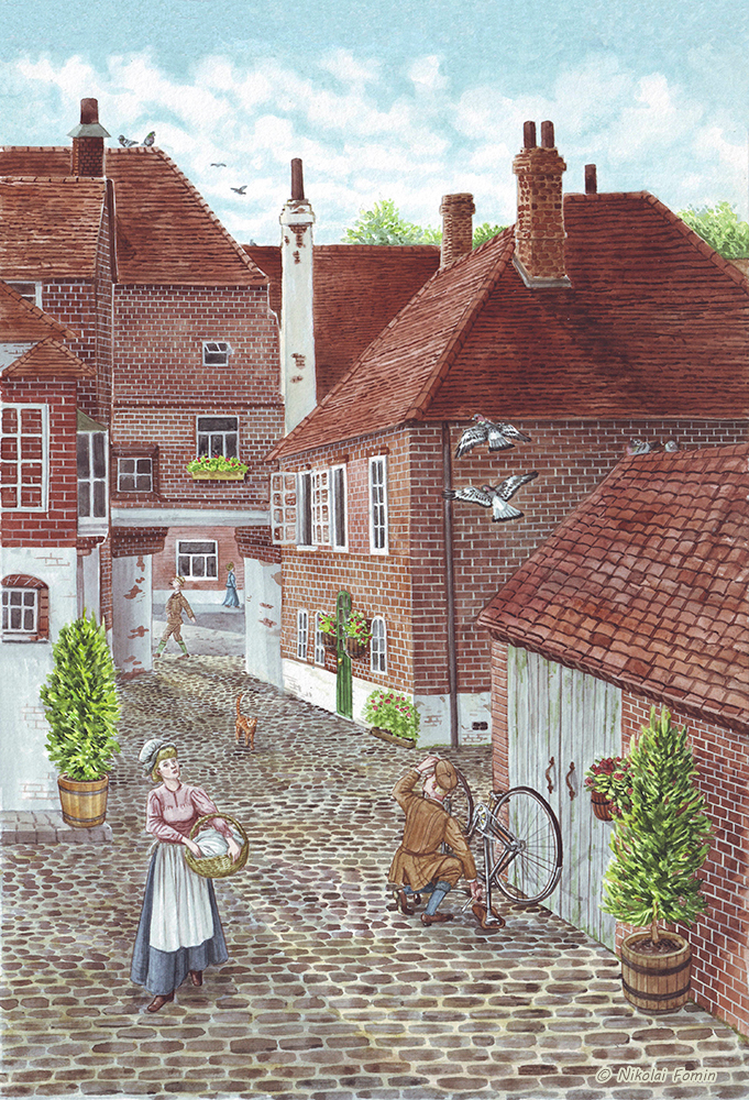 Мидхёрст. Двор гостиницы "Ангел".