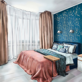 скетч спальни