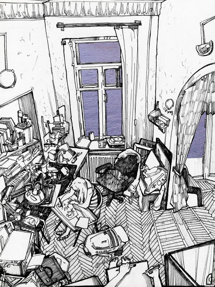 Фонтанка в окнах