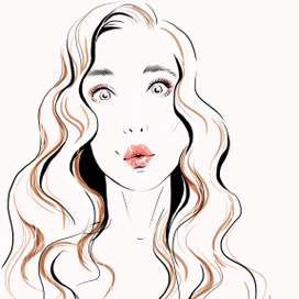 портрет в линиях