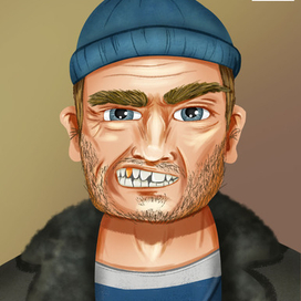 Портовый рабочий - карточка для настольной игры